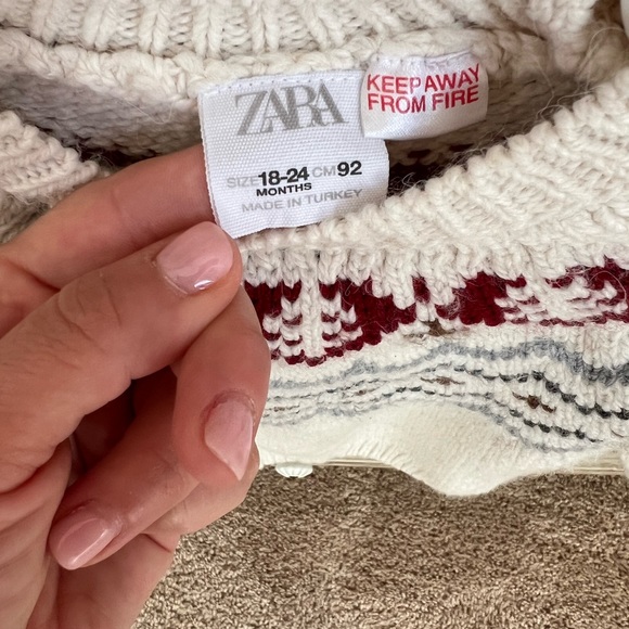 Cutest chunky knit sweater from Zara Sz 12-18 months - Picture 4 of 4